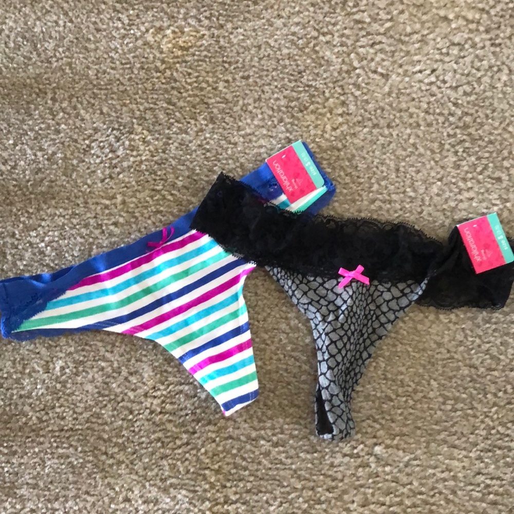 Low Rise Thongs - Brand New